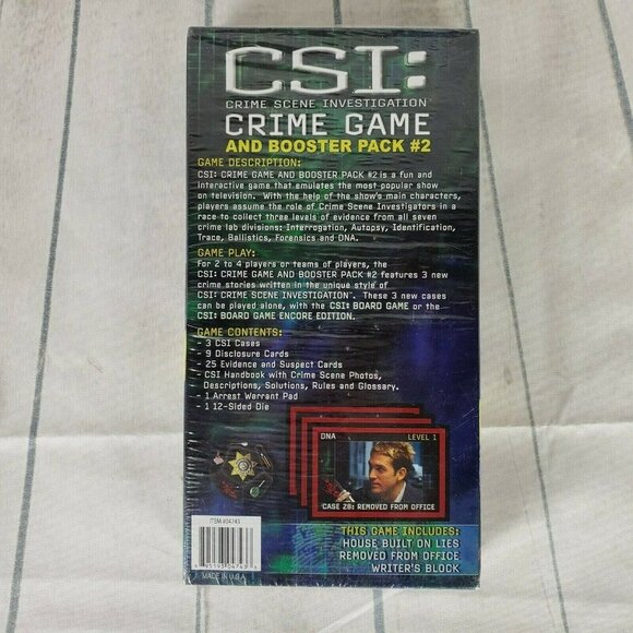 CSI Crime Game  Booster Pack 2 New Sealed - Picture 2 of 3